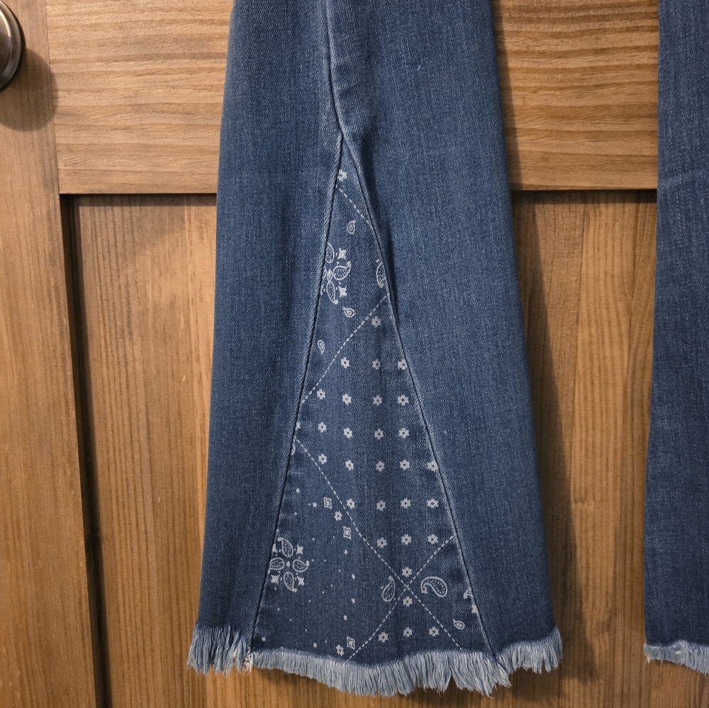 KanCan Dark Blue Flare Jeans - Picture 6 of 7